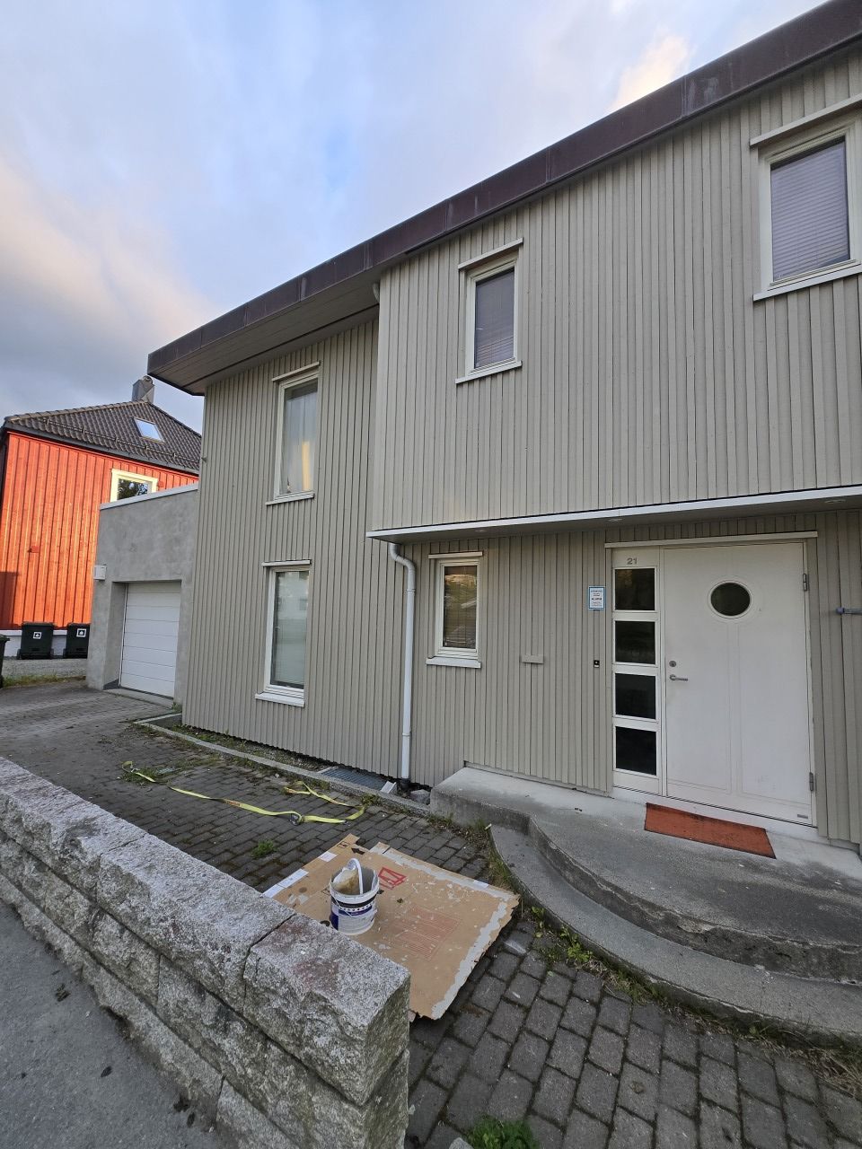 Bolig klargjort for fasademaling – Hendt AS