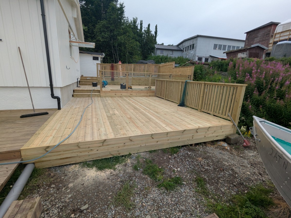 Terrassebygging i Trondheim – bilde fra prosjekt