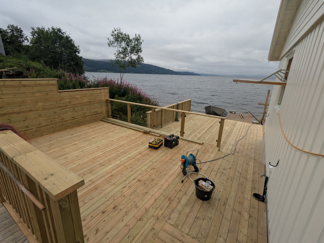Terrassebygging i Trondheim – bilde fra prosjekt