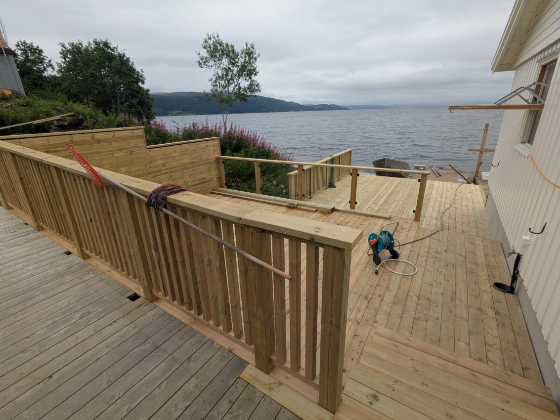 Terrassebygging i Trondheim – bilde fra prosjekt